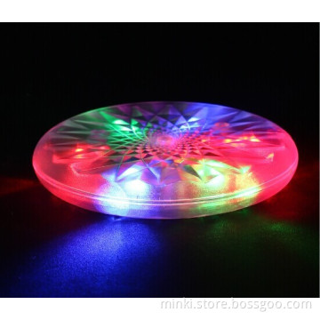 2015 made in China wholesale led flower coaster light flashy for bars